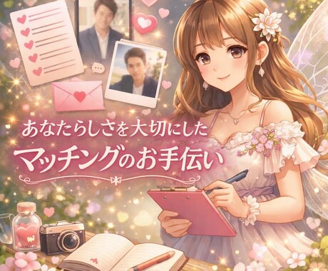 女性目線で好印象なプロフィールに添削します あなたらしさを大切に丁寧に添削します♡ イメージ1