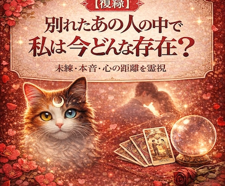 別れた【復縁】あの人の中私は今どんな存在か視ます 即日　今すぐ知りたいにサクッと【霊視】未練・本音・心の距離を イメージ1