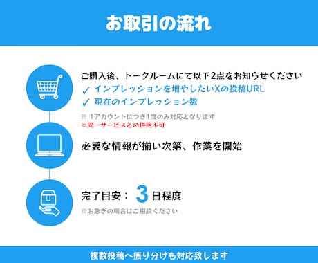 X｜200リポスト＆200いいね＆1万インプします X｜Twitter｜リポスト｜インプレッション｜保証付 イメージ2