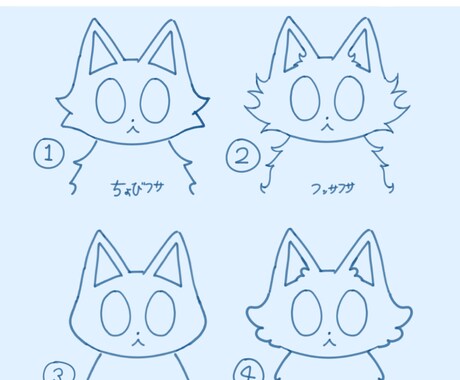 個性的な可愛いネコちゃん描きます おうちのネコちゃんやあなただけのオリジナルネコちゃん描きます イメージ2