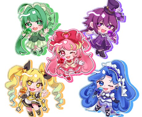 SDキャラクターイラストをお描きします かわいいSDキャラクターイラスト、アイコンをお描きします！ イメージ2