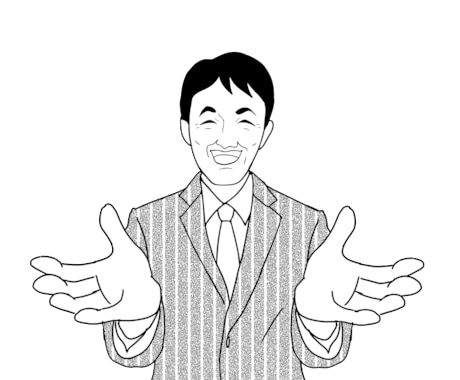 好感度が上がる似顔絵イラストを描きます ちょっと使いにくいけどなんか笑えて、好感度アップ間違いなし！ イメージ2