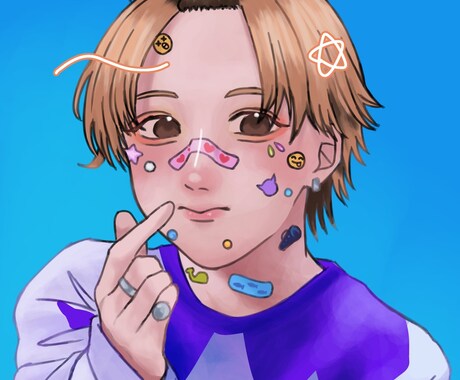 なんでもイラスト描きます SNSアイコン配信動画のイラストあなたの推しも描きます!! イメージ2