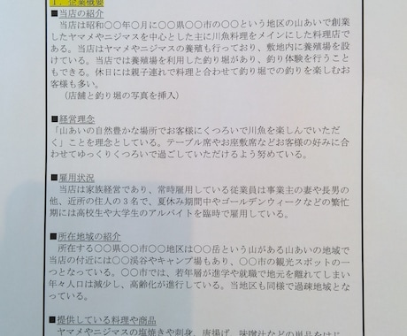 持続化補助金申請書の飲食業の事例を公開します 持続化補助金申請書の飲食店の経営計画書のテンプレートです。 イメージ1