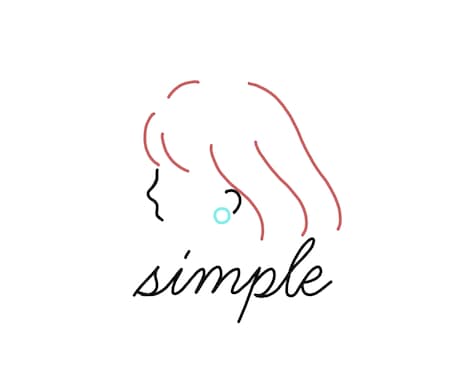インスタ等で使えるおしゃれシンプル線画を描きます 韓国風おしゃれ線画♡カラー2色orカラー1色+小物1点無料♪ イメージ1