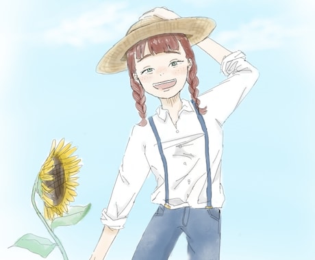 ゆるふわ繊細なタッチでかわいい女の子描きます SNSアイコン、似顔絵、ちょっとした挿し絵、プレゼントなどに イメージ1