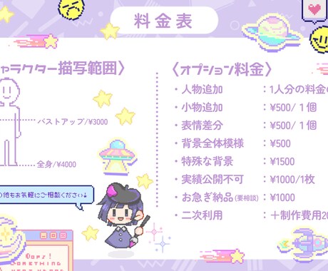 商用OK! 可愛いミニキャラドット絵 描きます お客様のご希望に寄り添って制作いたします！ イメージ2