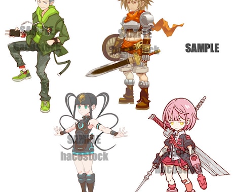 立ち絵、制作します POP･SF･ファンタジーなど！幅広い世界観に対応。 イメージ2