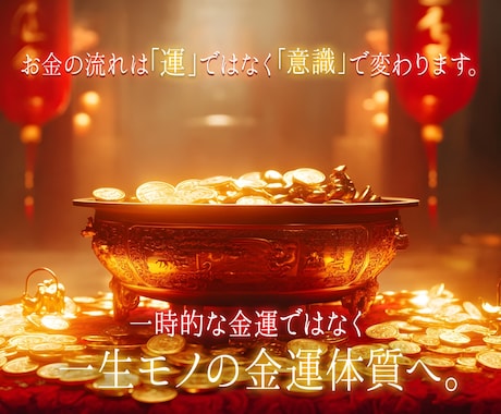 金運体質へ導く 7日間連続ヒーリングします ★お金に愛される自分へ～7日間で意識を書き換えます イメージ2