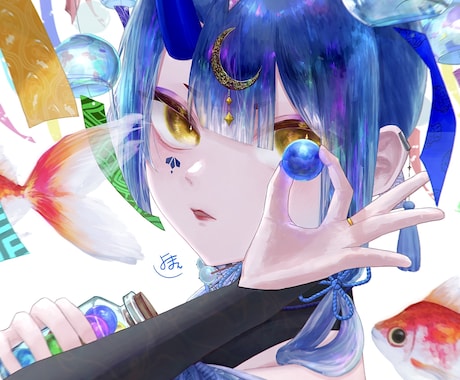 あなただけのアイコンを描きます 鮮やかな色で可愛いアイコンを描きます! イメージ1