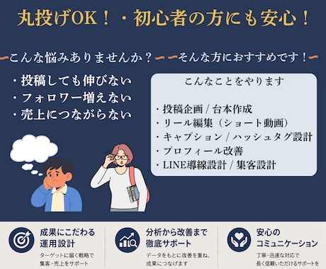Instagramの運用代行をします 運用を通して売り上げに繋がる動線まで行います イメージ2