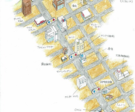 これで道に迷わない！立体地図制作します ビルや細かい建造物まで立体的に地図制作します。 イメージ2
