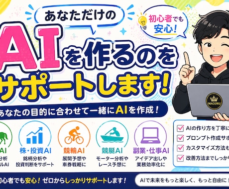 あなただけのAI制作をサポートします 初心者でも専用AIを作れるまでサポートします！ イメージ1