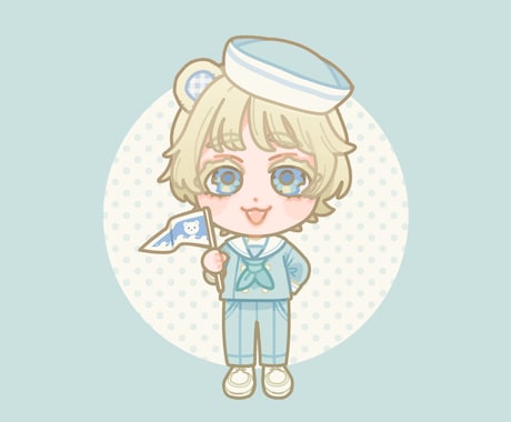ポップでかわいいミニキャラ描きます イメージ1