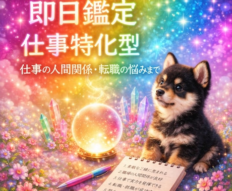 即日鑑定｜転職するべき？人間関係や仕事の悩み視ます 即日鑑定転職するべき？仕事の悩みズバリ視ます イメージ1