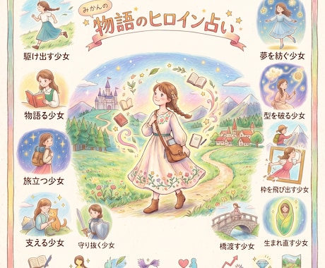 物語のヒロインに例えて占います あなたはどのような物語を歩むのか。 イメージ1