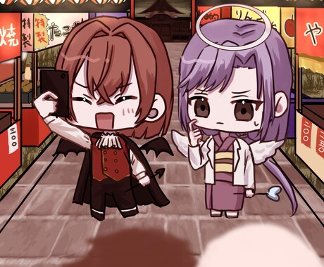 彩度高めの可愛いSDイラスト描きます ご希望に沿ったイラストを格安価格で！ イメージ2