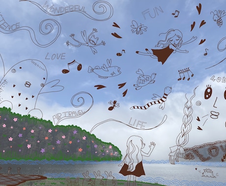 MV・歌ってみた物語が見えるイラスト描きます 【5名様限定価格】ほんわかした物語を感じる作品を制作します イメージ2