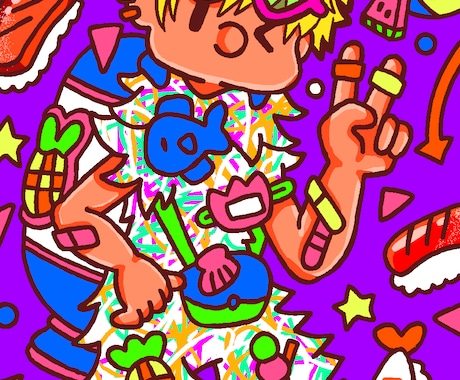 一緒に相談し合いながら究極のデザインを制作できます 究極のデザインイラストを共に作りませんか？ イメージ1