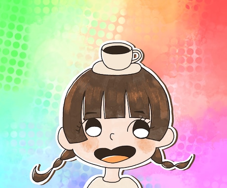 SNS用ゆるふわアイコン描きます 表情差分OK！デフォルメ可愛い雰囲気が得意です イメージ1