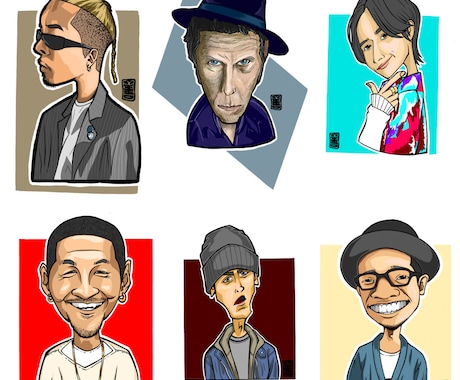 キャラクター的　個性的似顔絵　作成　いたします アイコンやプロフィールなどに！キャラクター的な仕上がり！ イメージ2