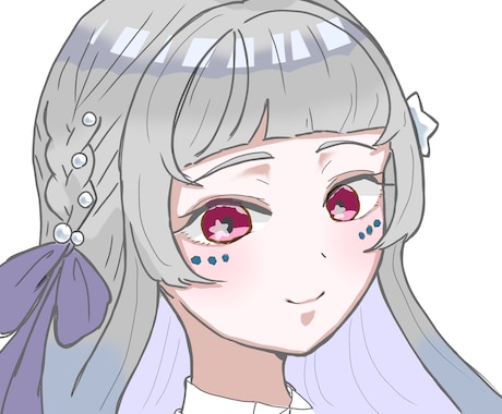 SNSにおすすめなバストアップアイコンを描きます イメージ1