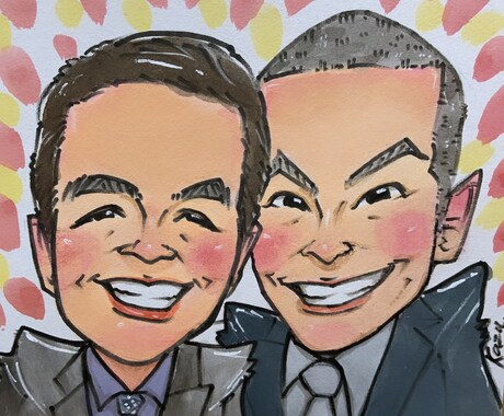 かわいいタッチの似顔絵を描きます ⭐︎似顔絵をプレゼント、記念日にいかがでしょうか⭐︎ イメージ2