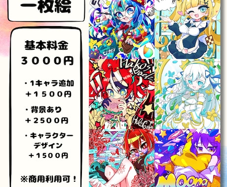 今だけお得！キュートでかわいいイラストお描きします 〜商用利用可！特別なイラストをご提供します！〜 イメージ2
