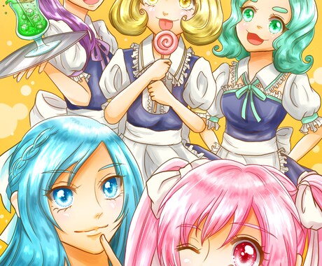 可愛いアイコンからイラストまで制作致します SNSのアイコンや、広告にぜひ＾v＾ イメージ2
