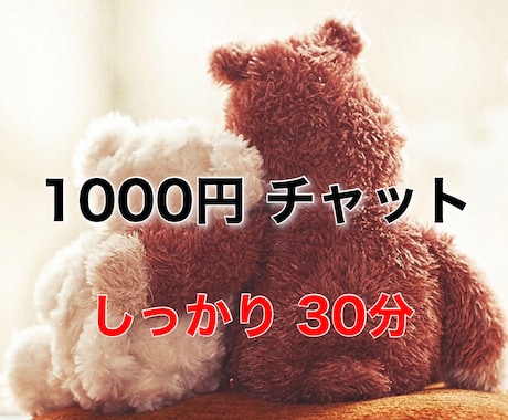 30分⭐️集中チャット⭐️しっかりお話し伺います 電話は苦手な方に♪LINE感覚で気軽にお悩み相談・雑談しよ✨ イメージ1