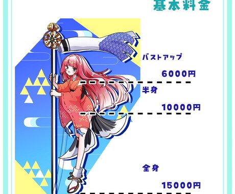 ポップで可愛い一枚絵を制作します 配信サムネイルやSNS、グッズなどに！ イメージ2