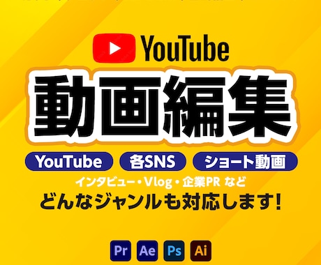 YouTube動画編集｜見やすく丁寧に仕上げます 分かりやすく視聴維持率を意識した編集を。 イメージ1