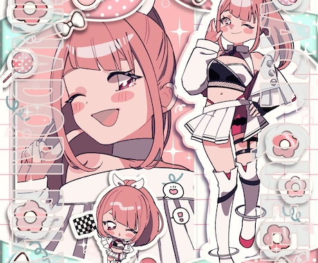 お得！可愛い♡ 詰め合わせイラスト描きます ポップで可愛い詰め合わせイラスト描きます！ イメージ2