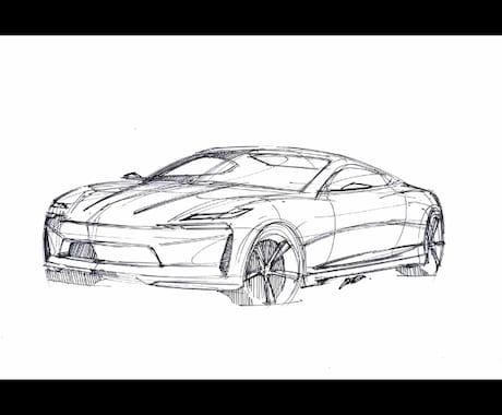 リクエストをもとに車のイラストを描きます