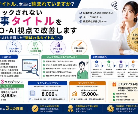 クリックされない記事タイトルを改善します そのタイトル、 読まれていないかもしれません。 イメージ1