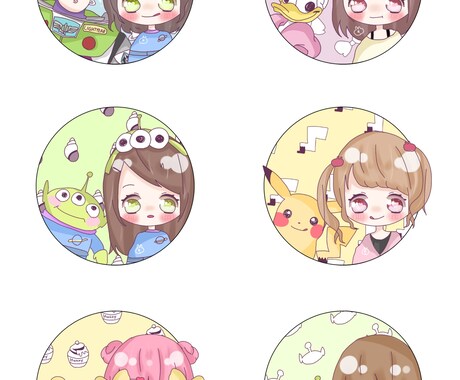 好きなキャラクターとコラボ絵描きます SNSのアイコンにしたい！という方にオススメ！ イメージ2