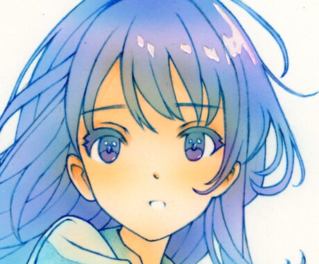 手描きで優しいイラスト描きます デジタルとは違った優しい雰囲気があります イメージ1