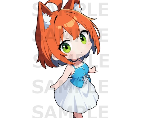 ミニキャラのイラスト描きます SNS、サムネ、グッズ用などかわいいミニキャラ描きます！① イメージ2