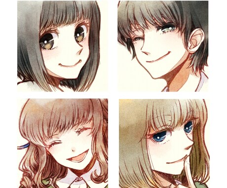 オリジナルのSNSアイコンを制作致します 可愛らしい女の子が得意です！（デジタル作品） イメージ2