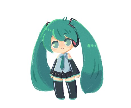 SNSアイコン・イラスト描きます クレヨン風タッチでかわいい雰囲気。オリキャラ・似顔絵も！ イメージ1