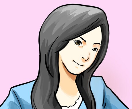 ★シンプルなカラー似顔絵を描きます★ イメージ1
