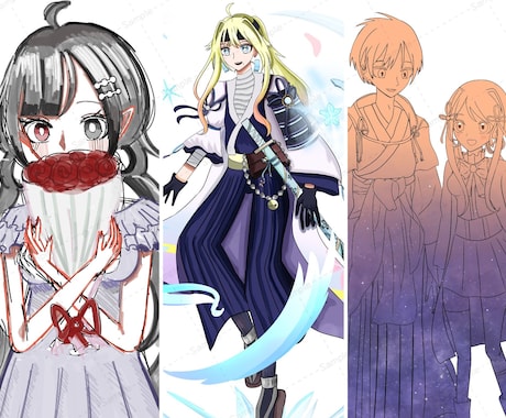 イラストをお描きします 書き込み、厚塗りなど様々な描き方でイラストをお描きします。 イメージ2