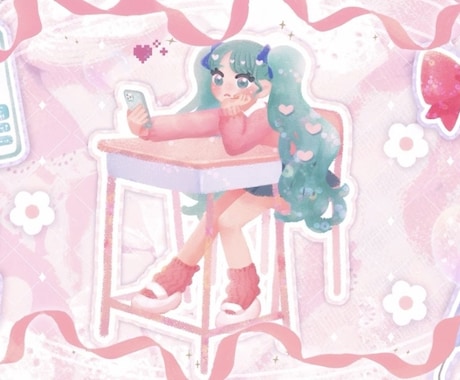 イラスト〜リリックビデオまで、一括で制作いたします 歌ってみた動画やオリジナル曲におすすめです◎ イメージ1