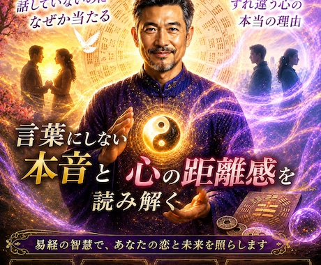 あの人が本当は何を考えているか易で視ます 言葉にしない本音と心の距離感を読み解く鑑定 イメージ1