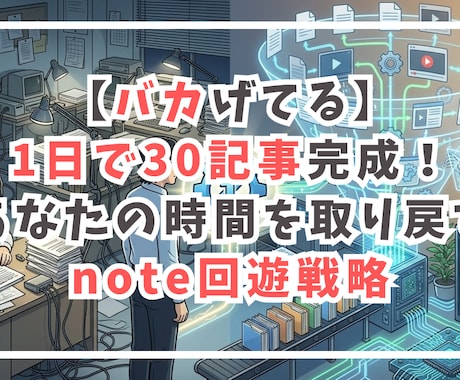 note頻回投稿不要な回遊設計＆10記事作成します 限定10名のモニター販売【営業不慣れです：低評価ご勘弁】 イメージ1