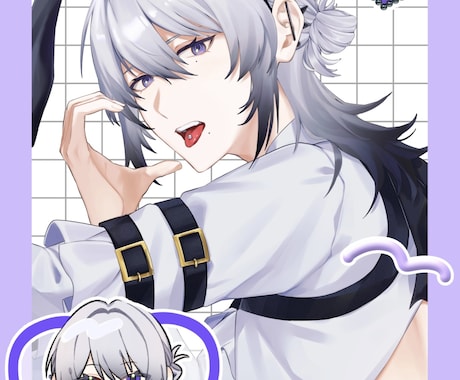 商用利用OK！かっこいい男性のイラストを制作します 二次創作や立ち絵などもぜひお任せ下さい！ イメージ2