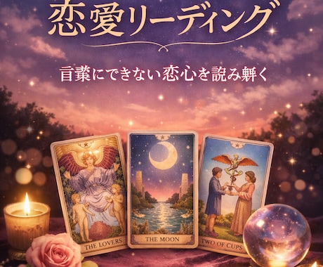心を映す恋愛リーディングます 言葉にできない恋心を読み解く占いを イメージ1