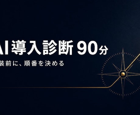 90分でAI導入の優先順位を診断します 技術相談ではなく、業務と営業導線の見立てです。 イメージ1