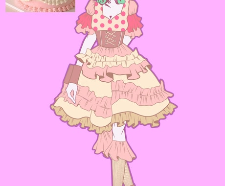 アイドル、コンカフェ衣装デザインします あなただけのかわいいデザイン考えます イメージ1