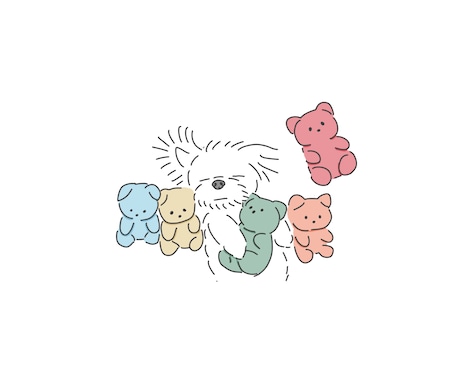 お写真からシンプルな線画ペットイラスト描きます 大切なペットをイラストにします！即日-5日のスピード対応 イメージ1